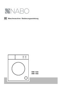 Bedienungsanleitung NABO WM 1460 Waschmaschine