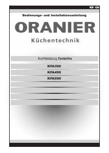 Bedienungsanleitung Oranier KFA390 Dunstabzugshaube