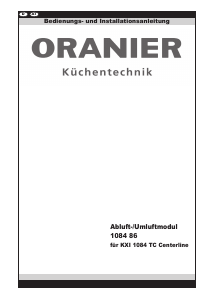 Bedienungsanleitung Oranier KXI 1084 TC Kochfeld