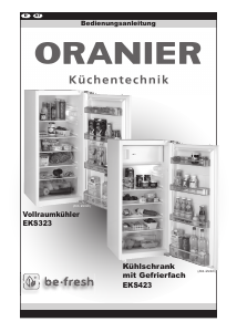 Bedienungsanleitung Oranier EKS 423 Kühlschrank