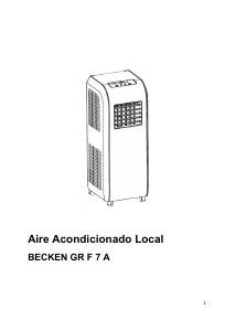 Manual de uso Becken GR F7 A Aire acondicionado