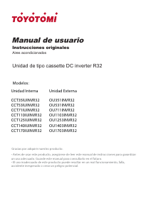 Manual de uso Toyotomi CCT140IUINVR32 Aire acondicionado