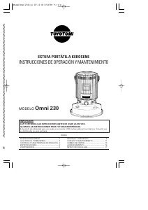 Manual de uso Toyotomi OMNI230 Calefactor