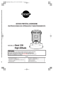 Manual de uso Toyotomi OMNI230HA Calefactor