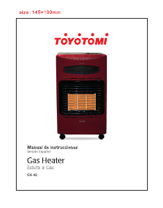 Manual de uso Toyotomi GH-42 Calefactor
