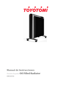 Manual de uso Toyotomi OH2050 Calefactor