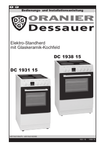 Bedienungsanleitung Oranier Dessauer DC 1938 15 Herd