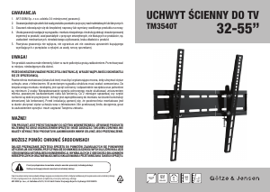 Instrukcja Götze & Jensen TM3540T Uchwyt ścienny