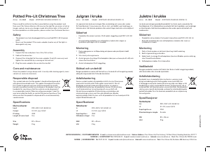 Handleiding Clas Ohlson W0211 Kerstboom