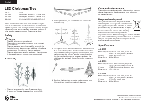 Handleiding Clas Ohlson W0214 Kerstboom