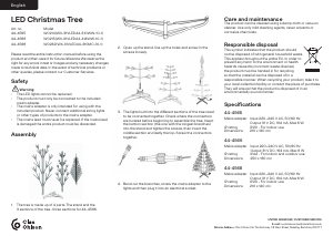Manual Clas Ohlson W0232 Christmas Tree