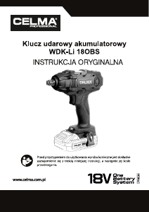 Instrukcja Celma WDK-Li 18OBS Klucz udarowy