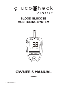 Handleiding AktivMed TD 4255 GlucoCheck Classic Bloedglucosemeter