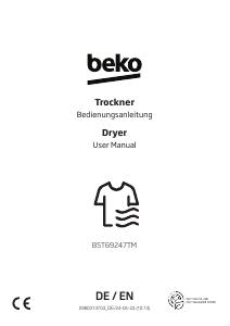 Handleiding BEKO B5T69247TM Wasdroger