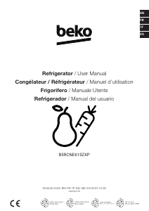 Manual de uso BEKO B5RCNE615ZXP Frigorífico combinado