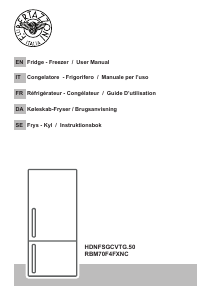 Manual Bertazzoni RBM70F4FXNC Fridge-Freezer