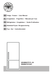 Bruksanvisning Bertazzoni RBM60F4FXNC Kyl-frys