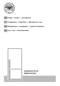 Bruksanvisning Bertazzoni RBM76F4FXNC Kyl-frys