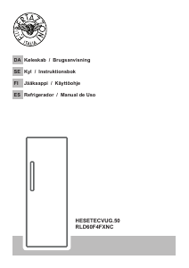 Bruksanvisning Bertazzoni RLD60F4FXNC Kylskåp