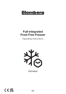 Manual Blomberg FNT4454I Freezer