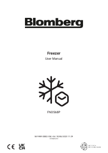 Manual Blomberg FND568P Freezer