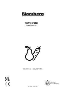 Manual Blomberg KGM4574V Fridge-Freezer