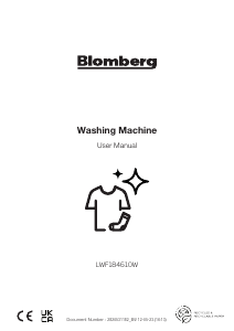 Manual Blomberg LWF184610W Washing Machine