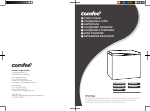 Bedienungsanleitung Comfee RCC197WH1 Gefrierschrank