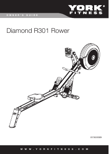 Manual York Fitness Diamond R301 Rowing Machine