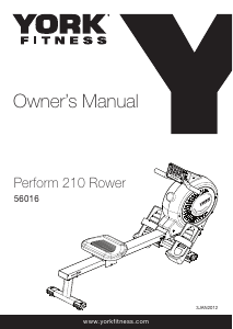 Handleiding York Fitness Perform 210 Roeimachine