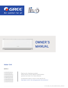 Manual Gree LIVV18HP230V1AH Air Conditioner