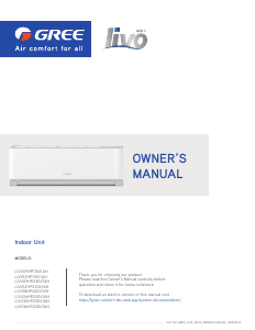 Manual Gree LIVV12HP230V1AH Air Conditioner