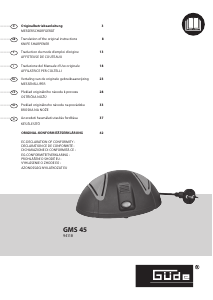 Manual Güde GMS 45 Knife Sharpener