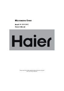 Manual Haier HIL2001CSPH Microwave