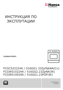 Руководство Hansa FCGС522224A Кухонная плита