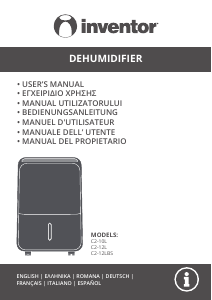 Manual Inventor C2-10L Dehumidifier