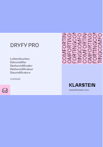 Bedienungsanleitung Klarstein 10045549 Dryfy Pro Luftentfeuchter