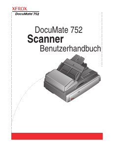 Bedienungsanleitung Xerox DocuMate 752 Scanner