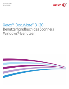 Bedienungsanleitung Xerox DocuMate 3120 Scanner