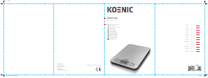 Manuale Koenic KKS 10121 M Bilancia da cucina