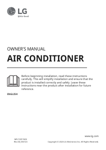 Manual LG ARNU36GTNC4 Air Conditioner