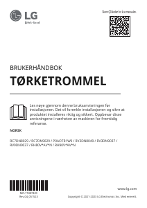 Bruksanvisning LG RC7DN8029 Tørketrommel