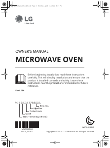 Manual LG MH8265CIS Microwave