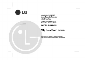 Manual LG BM994NP Video recorder