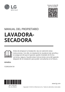 Manual de uso LG F2DR5S09A1W Lavasecadora