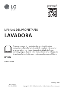 Manual de uso LG F2WR5S09A0W Lavadora