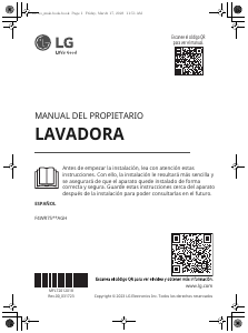 Manual de uso LG F4WR7509AGH Lavadora