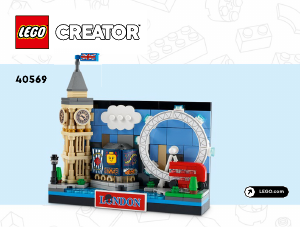 Bruksanvisning Lego set 40569 Creator Vykort från London