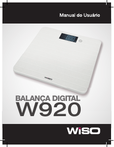 Manual Wiso W920 Balança