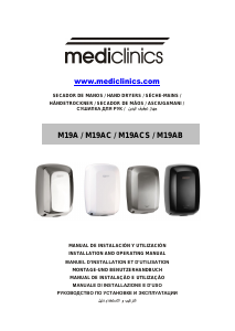 Manuale Mediclinics M19A Machflow Plus Asciugamani automatico